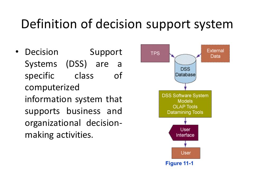 decision support system (DSS)
